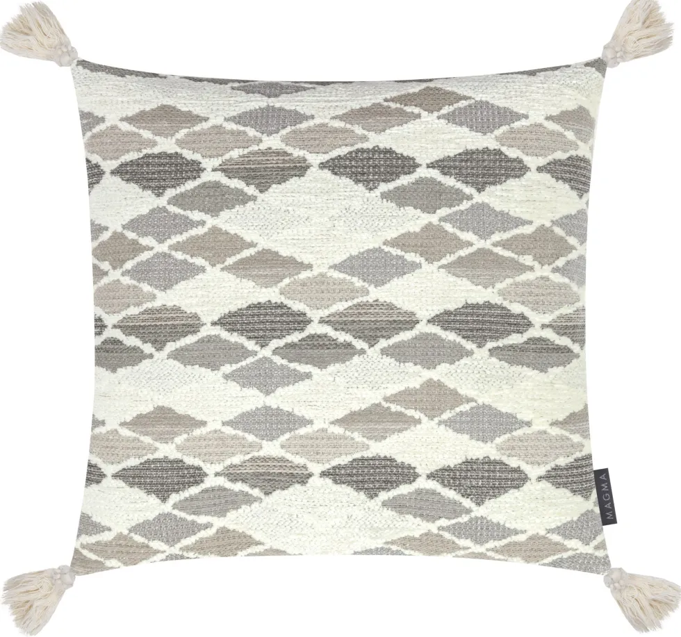 Magma Kissen 50×50 cm Naima grau