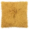 Magma Kissen PAMINA gelb 40×40 cm Echtfell