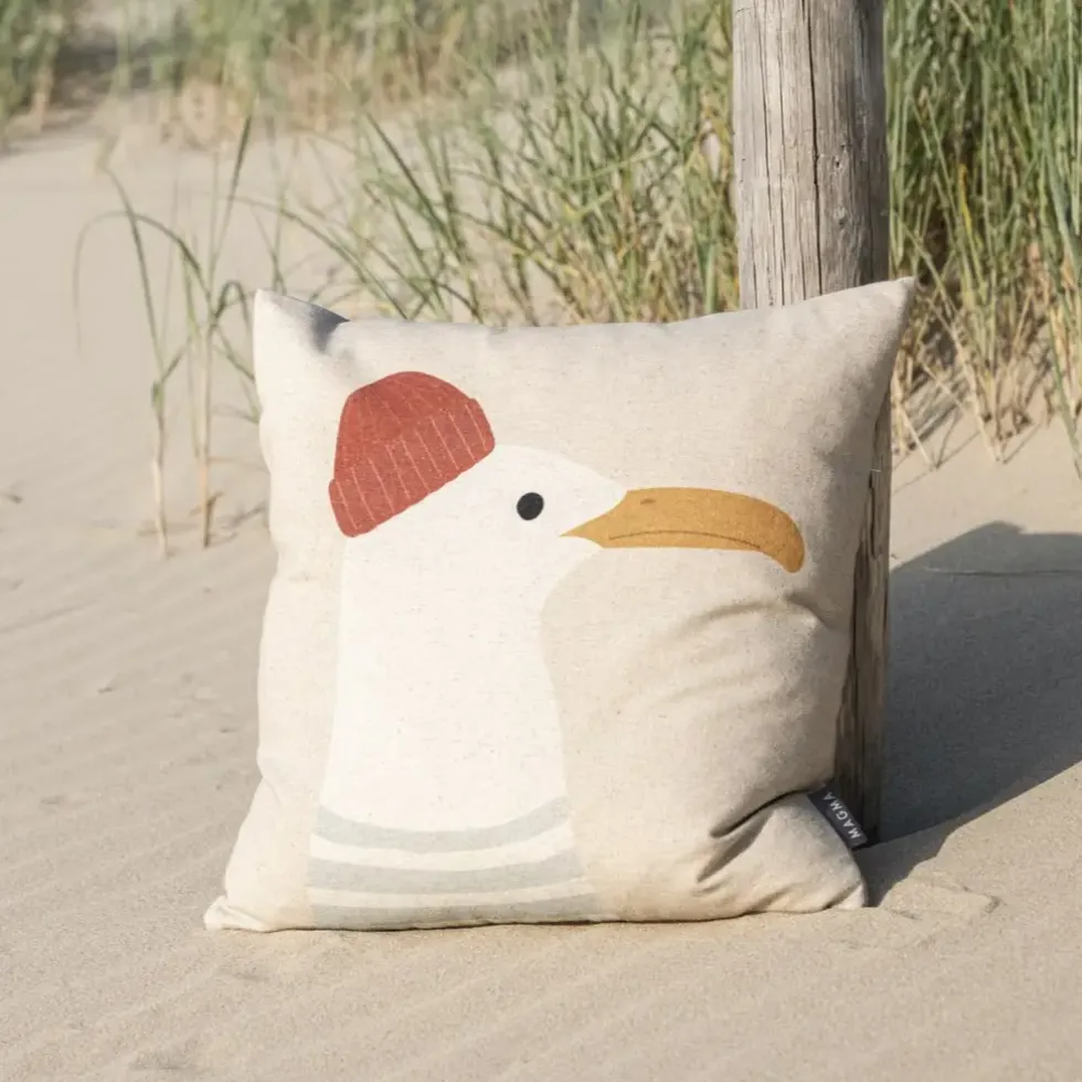 Magma Kissen SEABREEZE Möwe 45×45 cm