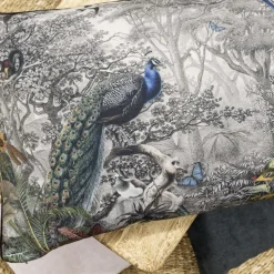 Magma Kissen VINTAGE BIRDS Pfau 40 x 60 cm