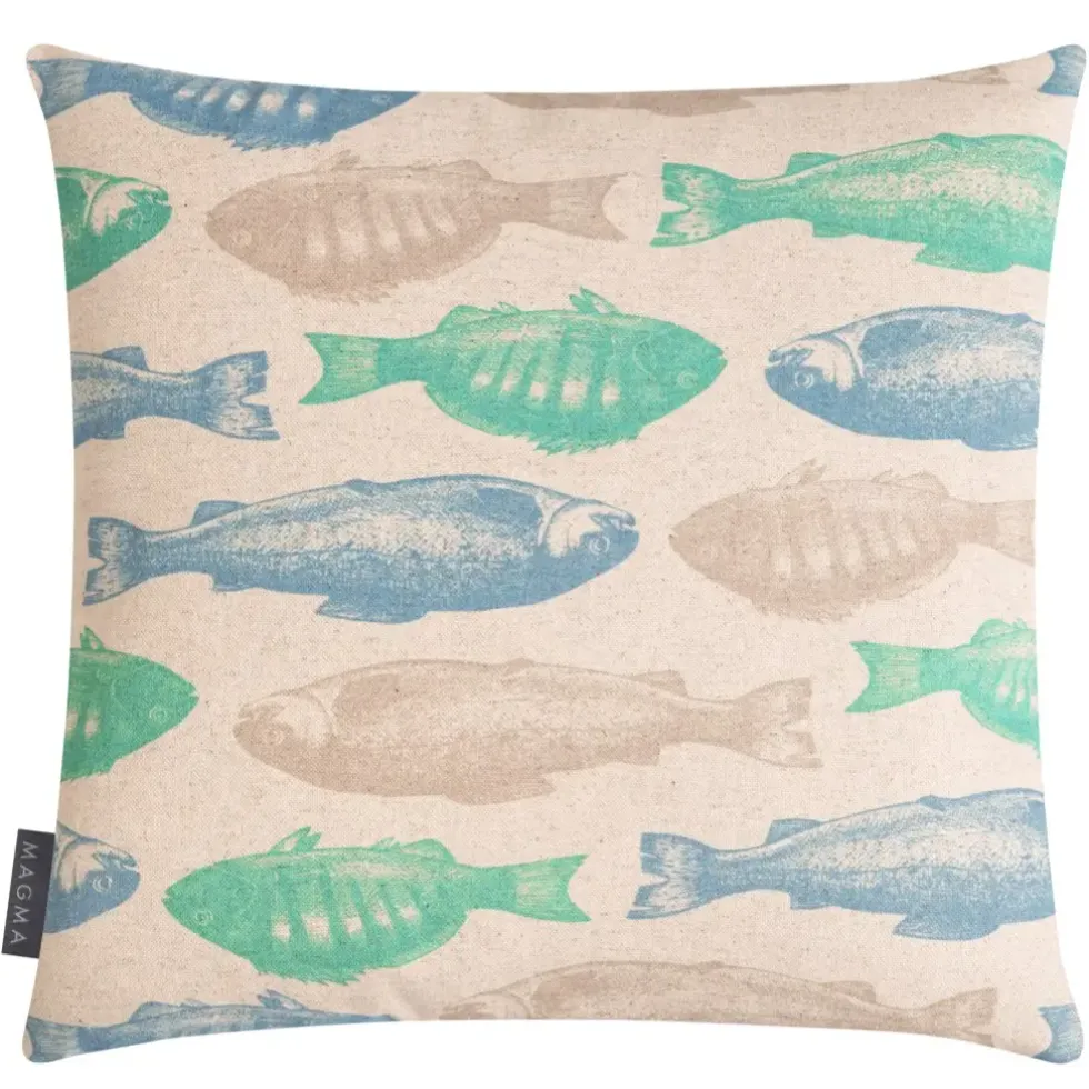 Magma Kissen Wellenzeit Fische 45×45 cm