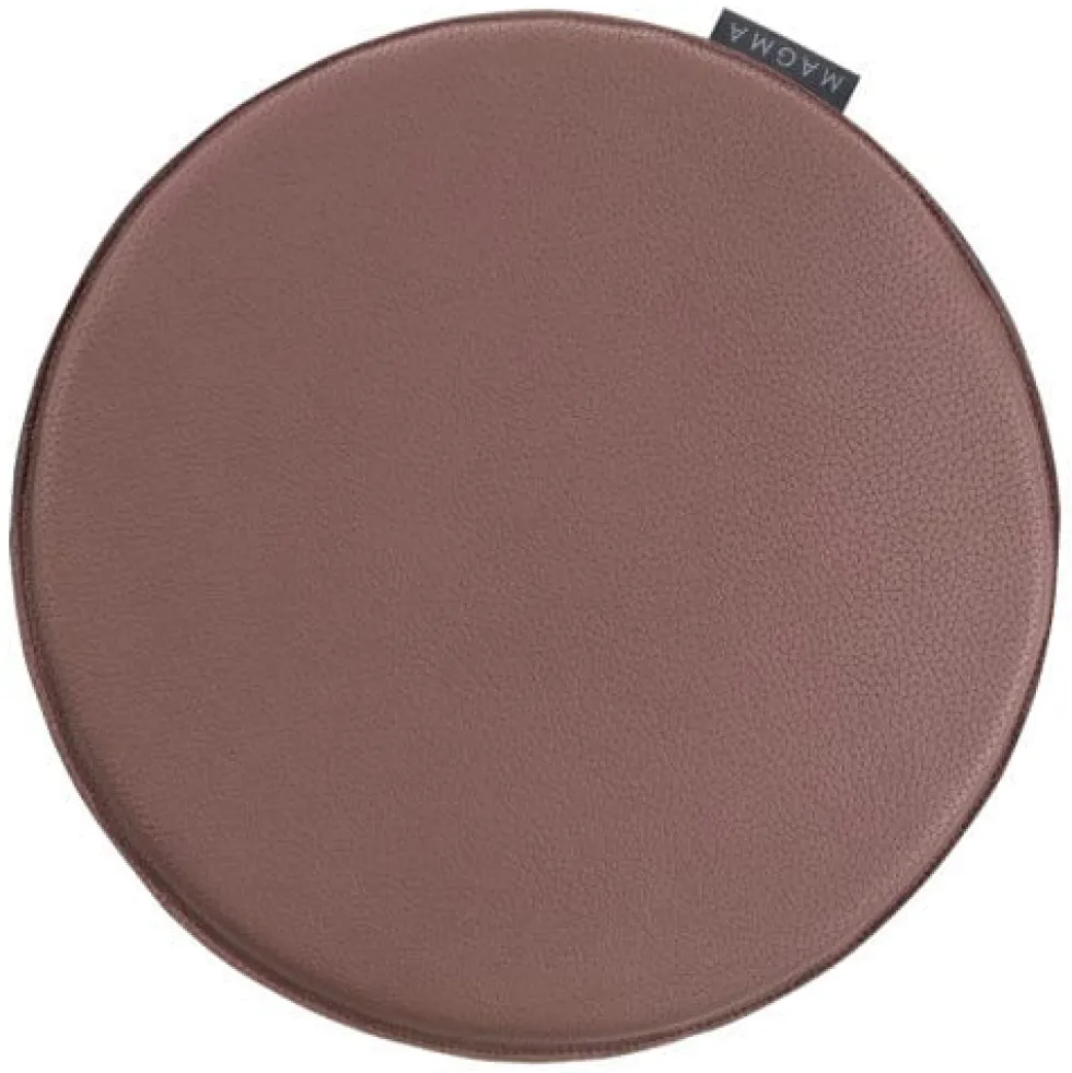 Magma Stuhlkissen LUIS Lederimitat marsala ⌀ 37 cm