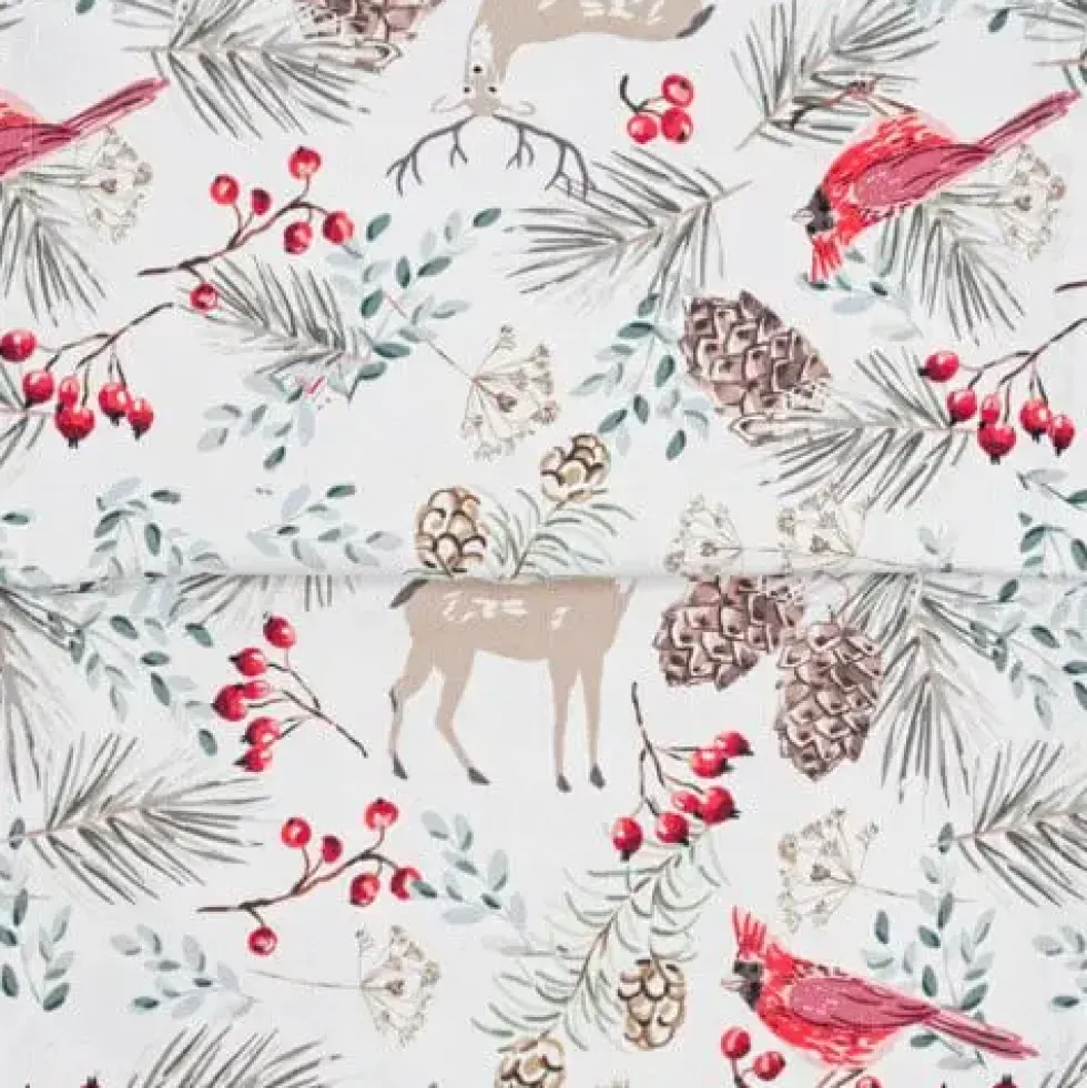 Magma Tischläufer Weihnachten HAPPY WINTER Allover 40 x 145 cm