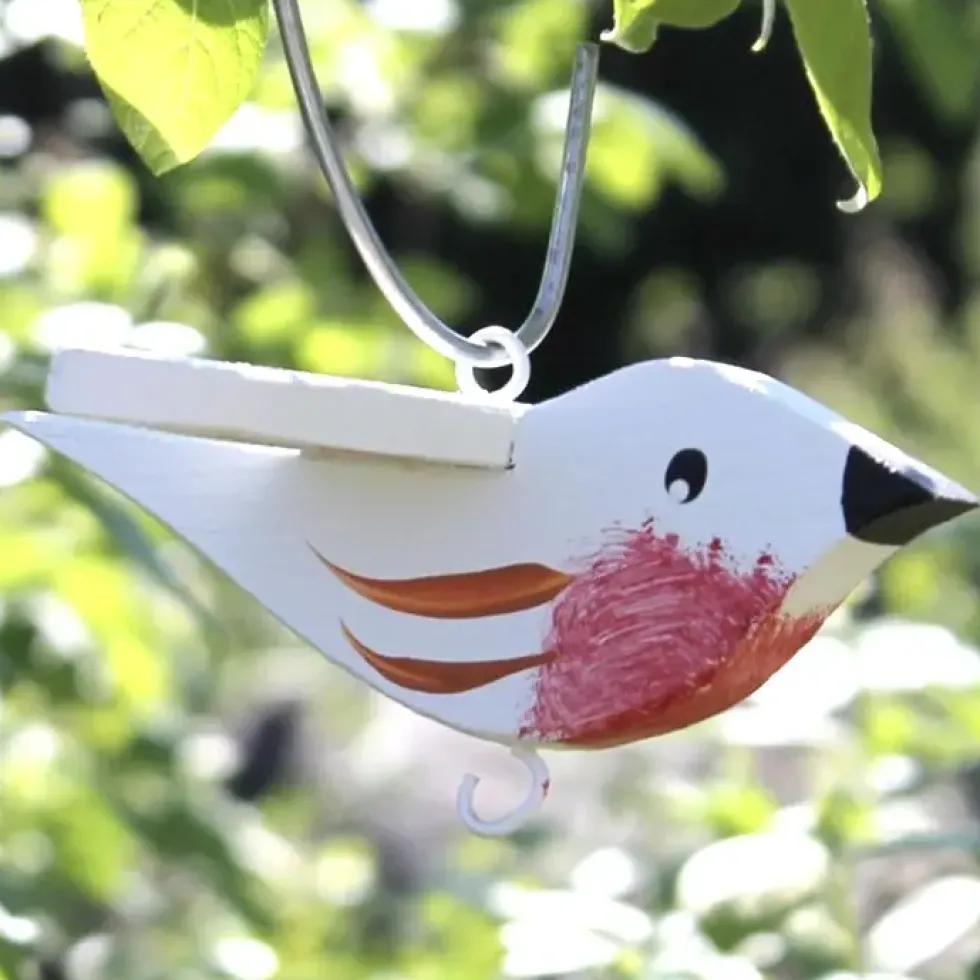 Meisenknödelhalter Futterspender Vögel – verschiedene Farben – Vogelvilla Höhe 9 cm