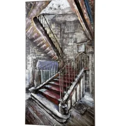 Metallbild 3D Mysterious Staircase 120×70 cm