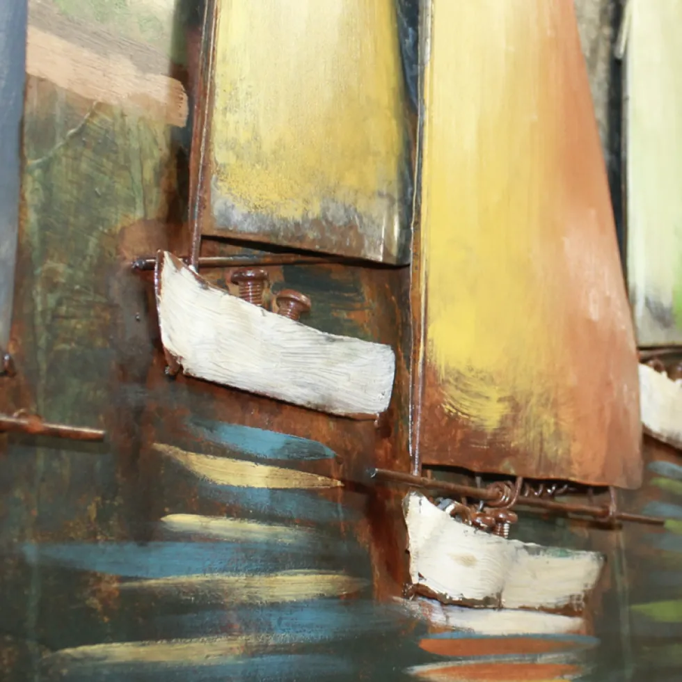Metallbild 3D Sailing Regatta 120×60 cm
