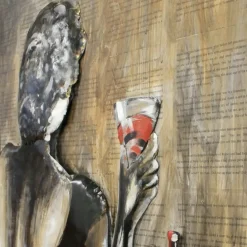 Metallbild 3D Schönheit 150×100 cm