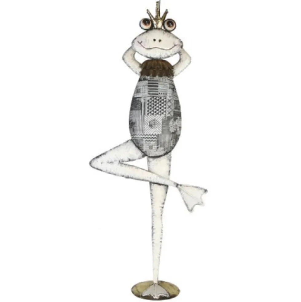Metall Deko Figur Froschkönig Nobile Höhe 90 cm