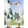 Metall Deko Figur Gans Gustav und Giesela Höhe 65 cm