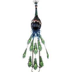 Metall Deko Figur Tier Pfau