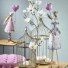 Metallfigur Mädchen SUSI mit Blume Höhe 82 cm