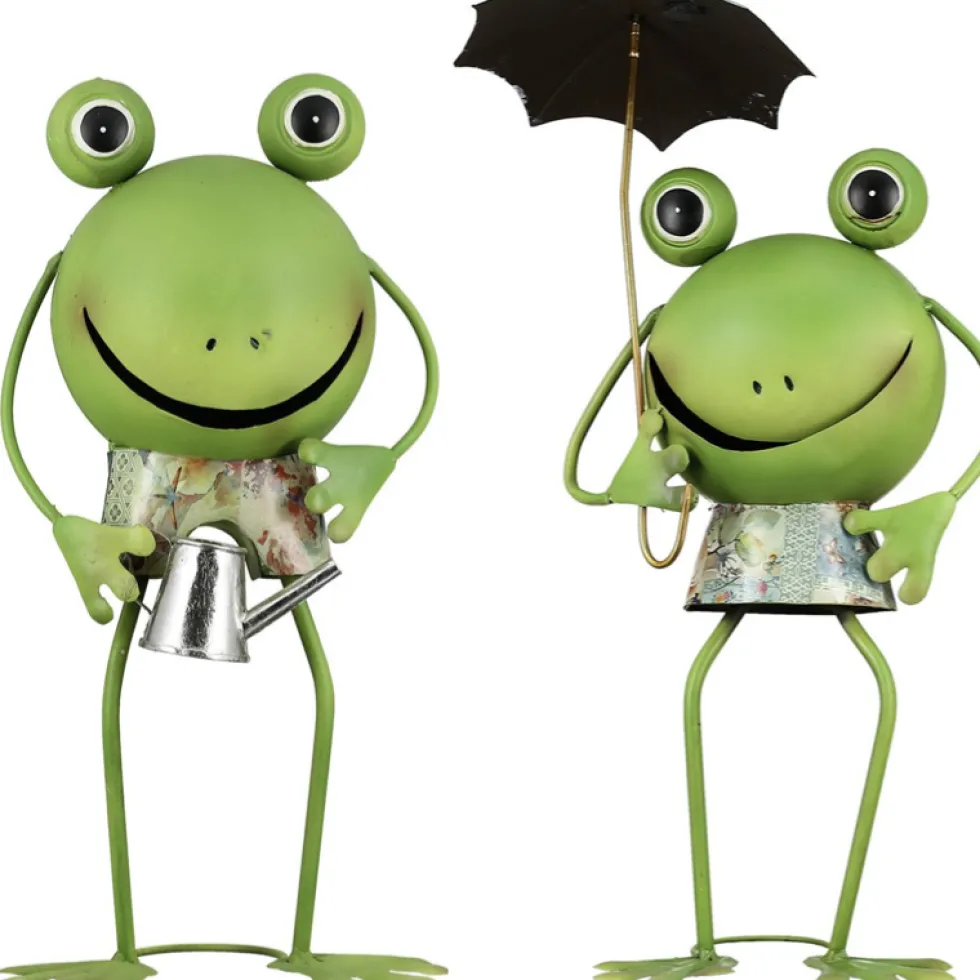 Metall Tiere Deko Frosch Figur Finn und Emil Casablanca