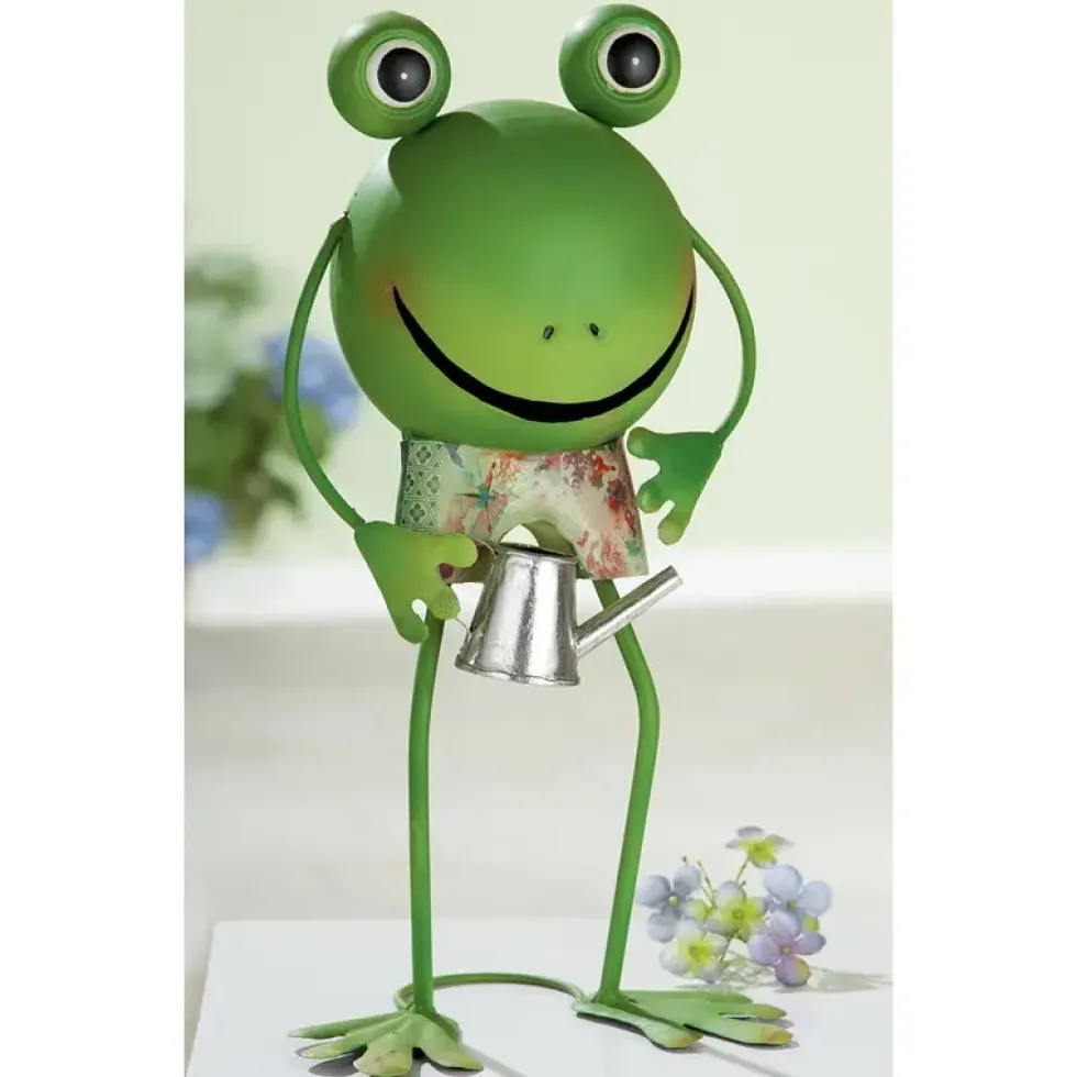 Metall Tiere Deko Frosch Figur Finn und Emil Casablanca
