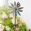 Metall Windrad Garten CYANUS Höhe 123 cm