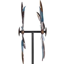 Metall Windrad Garten CYANUS Höhe 123 cm
