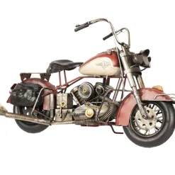 Modell Motorrad Touring rot Höhe 24 cm
