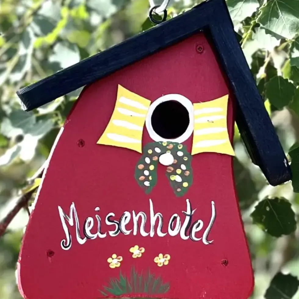 Nistkasten Meisenhotel Vogelvilla Höhe 23 cm