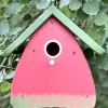 Nistkasten zum aufhängen AUENLAND rot Vogelvilla Höhe 23 cm