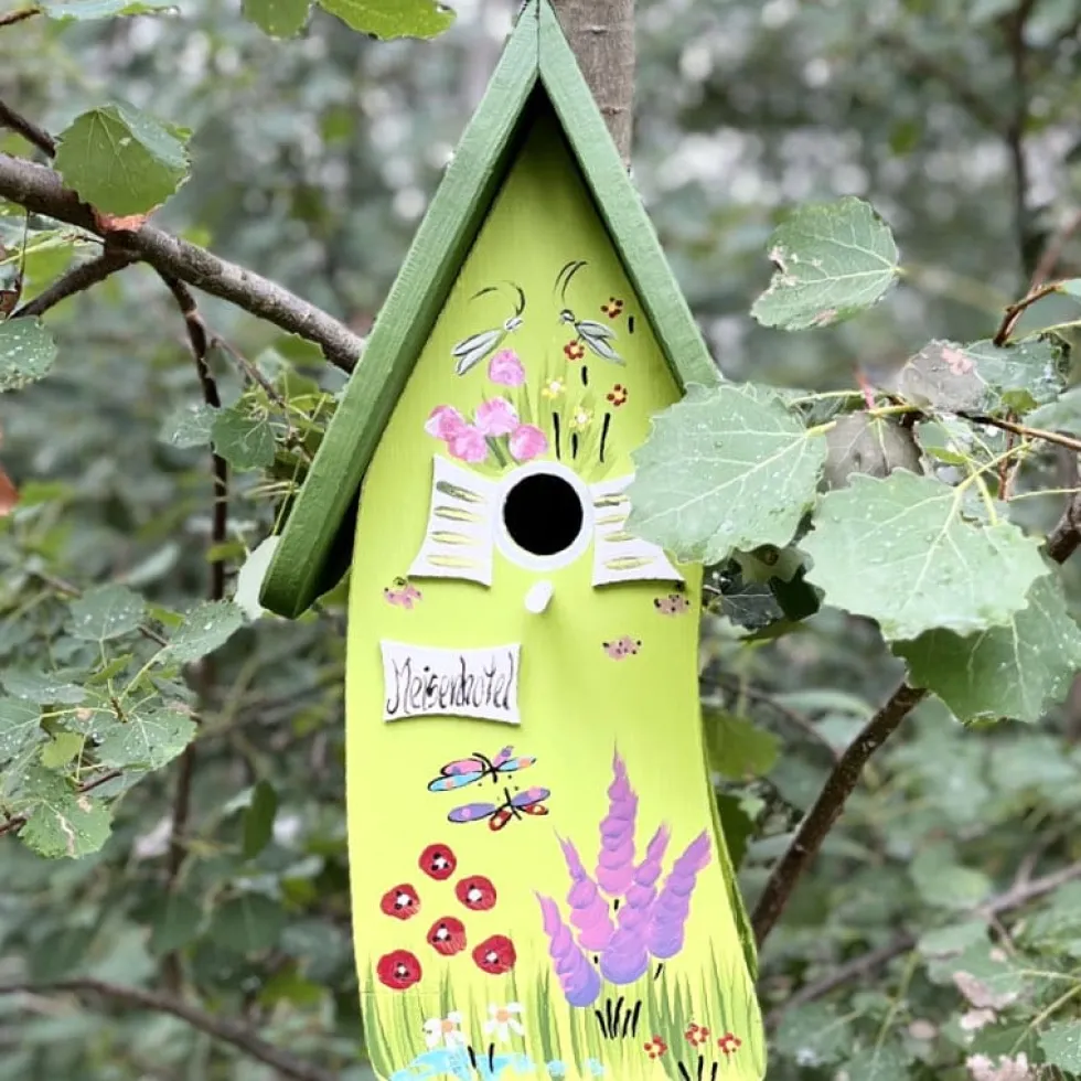 Nistkasten zum Aufhängen MEISENKASTEN Vogelvilla Höhe 44 cm