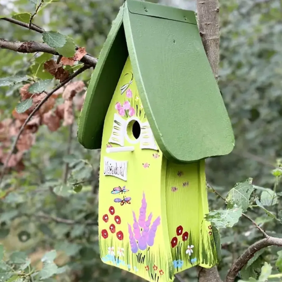 Nistkasten zum Aufhängen MEISENKASTEN Vogelvilla Höhe 44 cm
