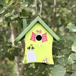Nistkasten zum Aufhängen Waldhütte Vogelvilla Höhe 24 cm