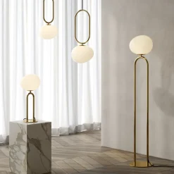 Nordlux Stehlampe gold SHAPES Höhe 135 cm