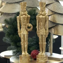 Nussknacker Figur gold Eugen Werner Voß Höhe 52 cm