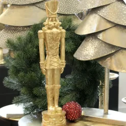 Nussknacker Figur gold Eugen Werner Voß Höhe 52 cm