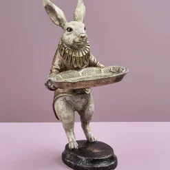 Osterdeko Hase Baxter mit Schale Werner Voß Höhe 28 cm
