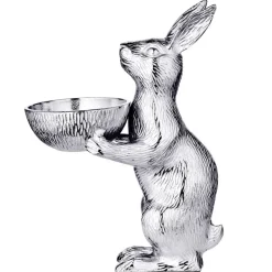 Osterdeko Hase mit Schale Bert Edzard Höhe 31 cm