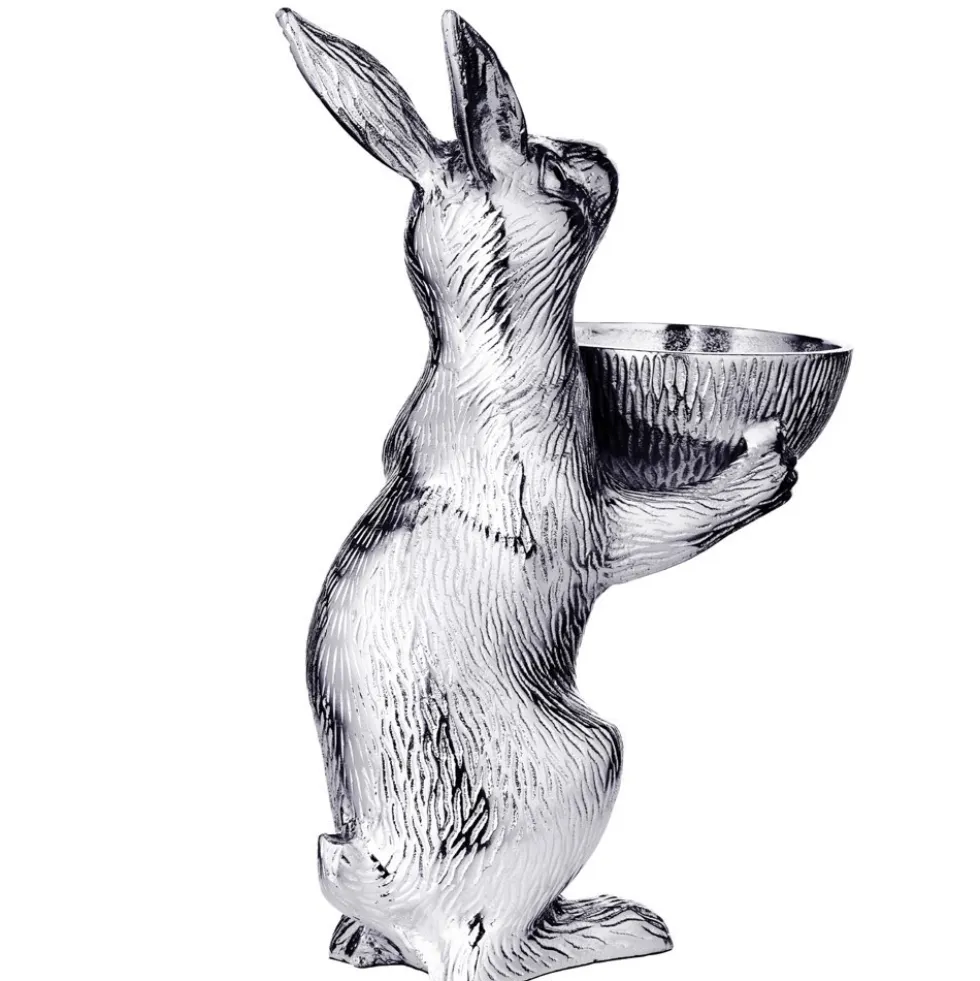 Osterdeko Hase mit Schale Bert Edzard Höhe 31 cm