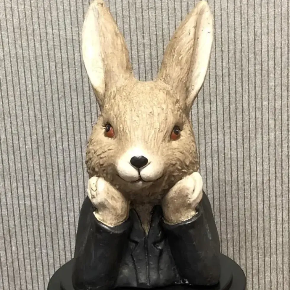 Osterdeko Hasenbüste Elias Höhe 33 cm