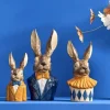 Osterdeko Hasenbüste mit Fliege Werner Voß Höhe 38 cm