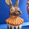 Osterdeko Hasenbüste mit Kragen Werner Voß Höhe 31 cm