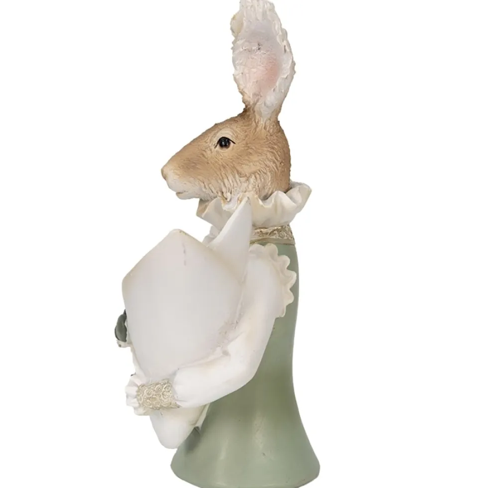 Osterdeko Hasenbüste mit Tütenvase Höhe 30 cm