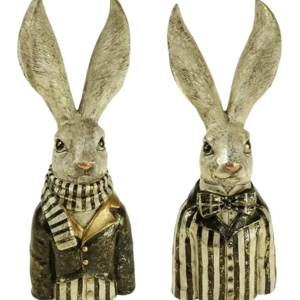 Osterhase Deko Hasenbüste Alfred und Mime Werner Voß