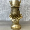 Osterhase Deko Hasenbüste gold Clayre & Eef Höhe 35 cm
