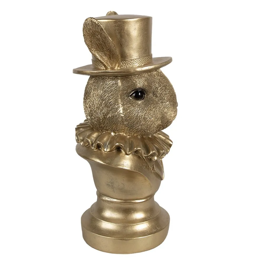 Osterhase Deko Hasenbüste gold Clayre & Eef Höhe 35 cm