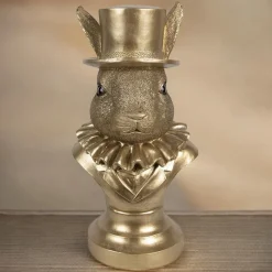Osterhase Deko Hasenbüste gold Clayre & Eef Höhe 35 cm