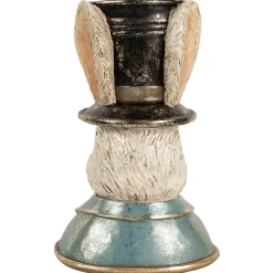 Osterhase Deko Hasenbüste Hase mit Zylinder Clayre & Eef H 29 cm