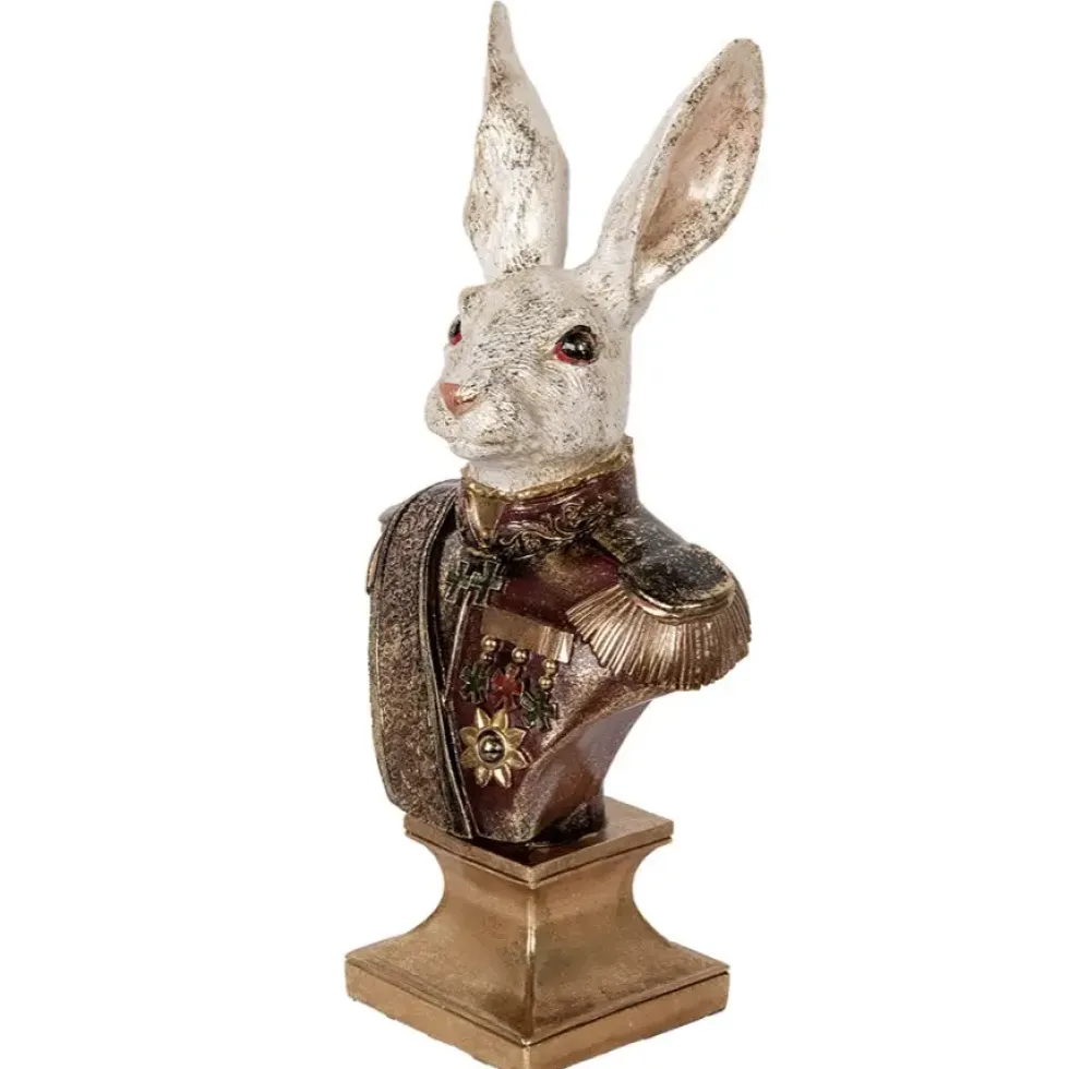 Osterhase Deko Hasenbüste Hase in Uniform Clayre & Eef