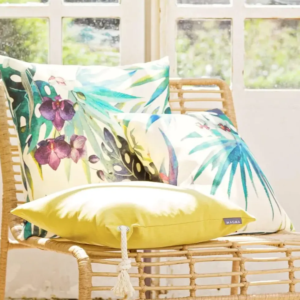 Outdoor Kissen Magma Capri 30×50 cm senf