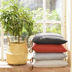 Outdoor Kissen Magma Korfu mittelgrau 50×50 cm