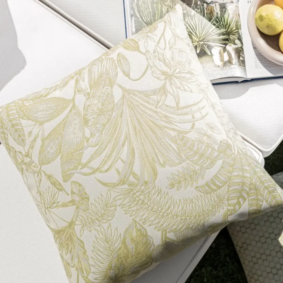 Outdoor Kissen wetterfest Magma Nassau limone 50×50 cm