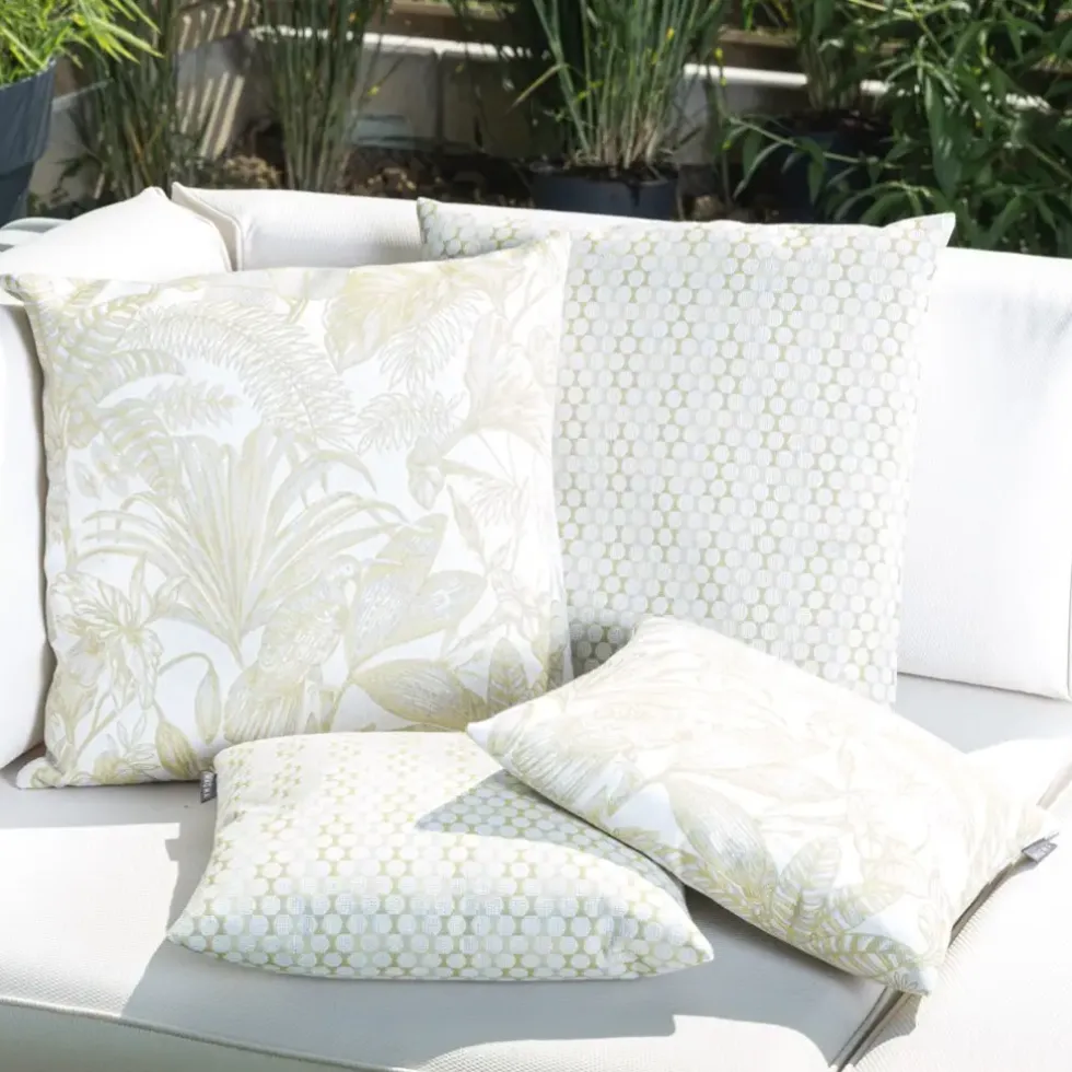 Outdoor Kissen wetterfest Magma Nassau limone 50×50 cm