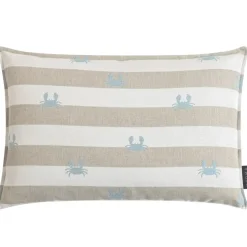 Outdoor Kissen wetterfest Magma CRAB gestreift beige 40×60 cm