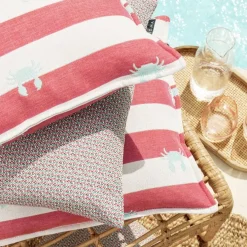 Outdoor Kissen wetterfest Magma ANTIGUA rot 45×45 cm