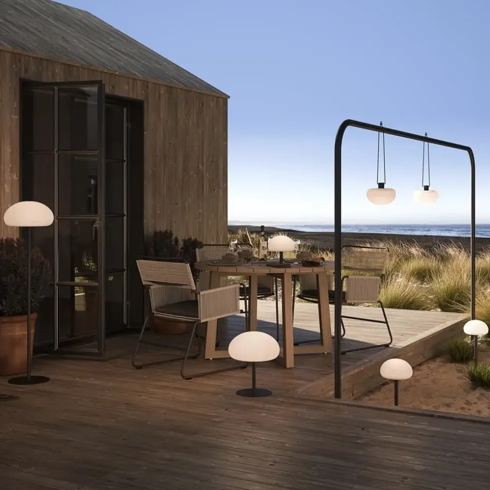 Outdoor Lampe Akku Nordlux SPONGE TABLE LED Tischlampe Höhe 21 cm