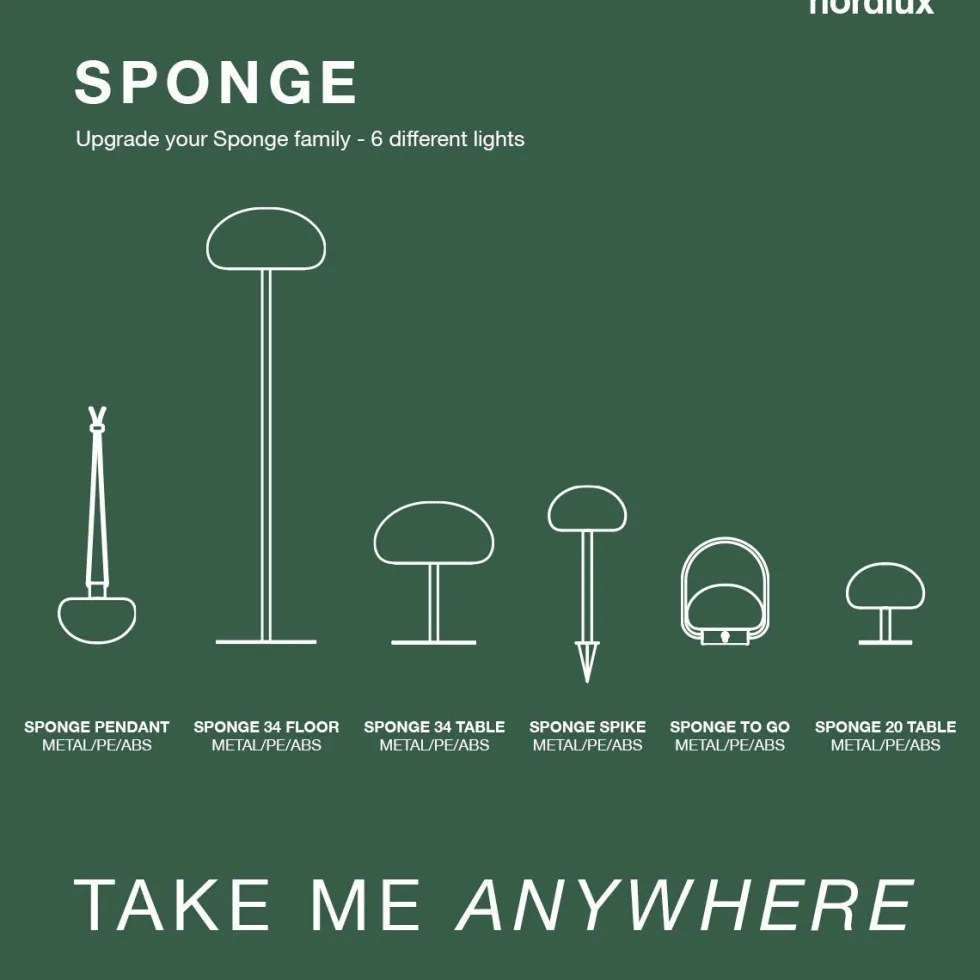 Outdoor Lampe Nordlux SPONGE TABLE LED Tischlampe H 40 cm