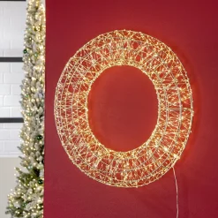 Outdoor LED Lichterkranz rund warmweiß | In 3 Größen